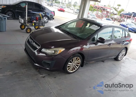 2012 Subaru Impreza 2.0I Premium z USA, uszkodzony, nr VIN JF1GPAD68CH223218